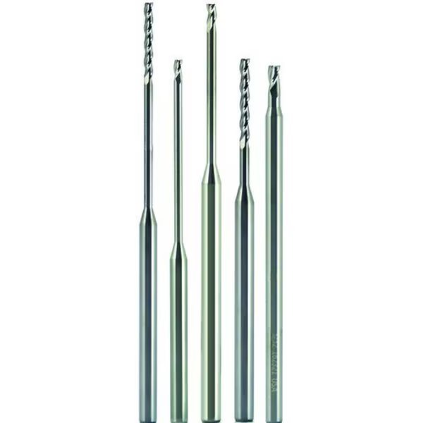Single End Mill, Center Cutting Miniature, Series 5916E, 002 Cutter Dia, 212 Overall Length, 0, Morse, Mfr#: 97496